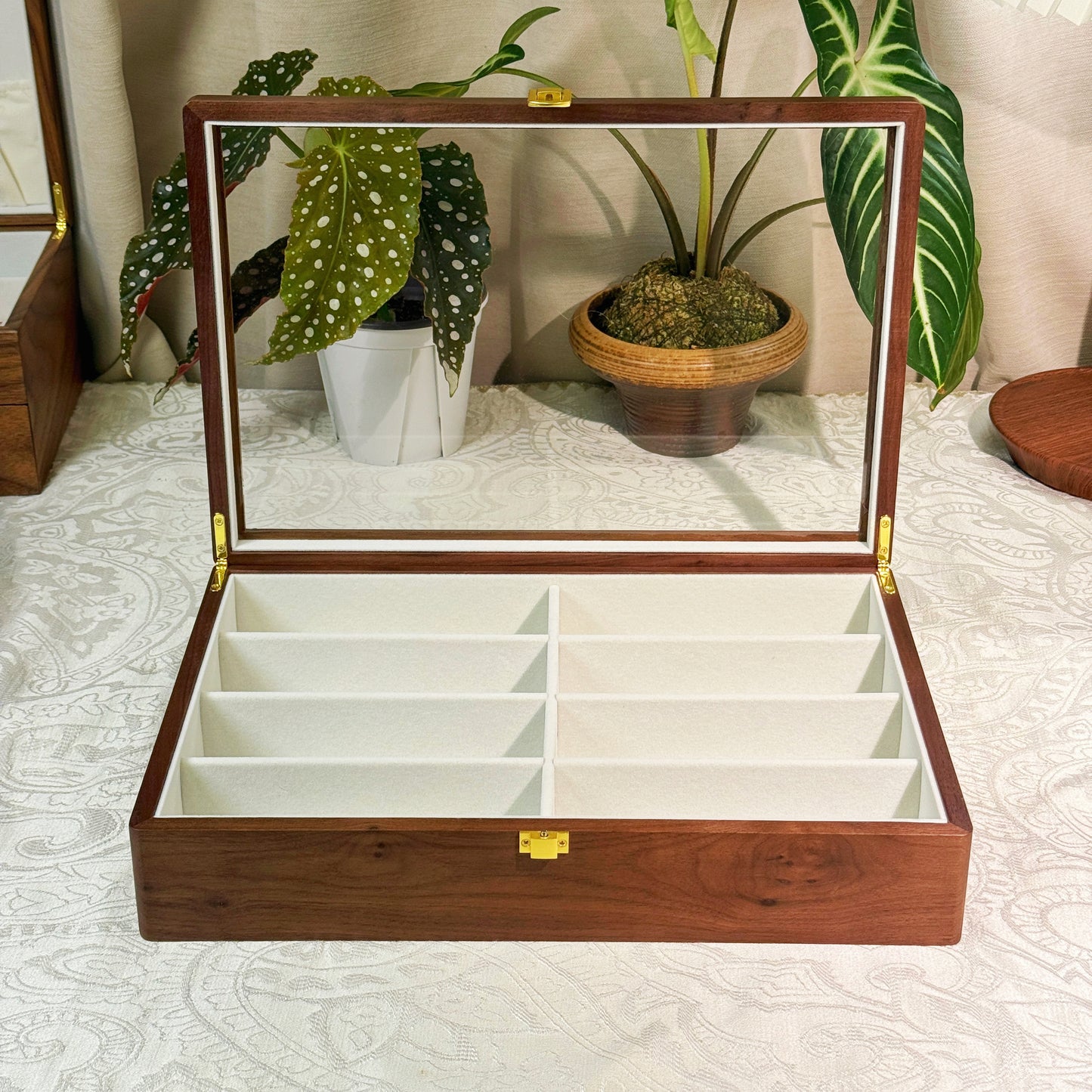 Caleb Solid Wood Glasses Organizer