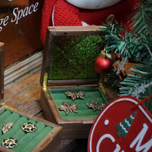 Boîte de rangement pour bagues et boucles d'oreilles style rétro Arden