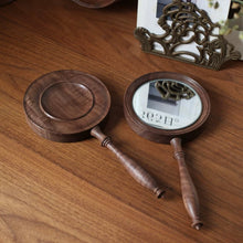 Lucy Solid Walnut Hand Mirror