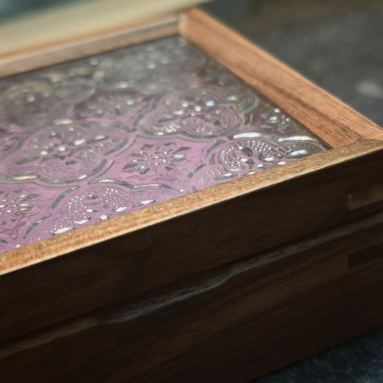 Boîte de rangement pour bagues et boucles d'oreilles style rétro Arden