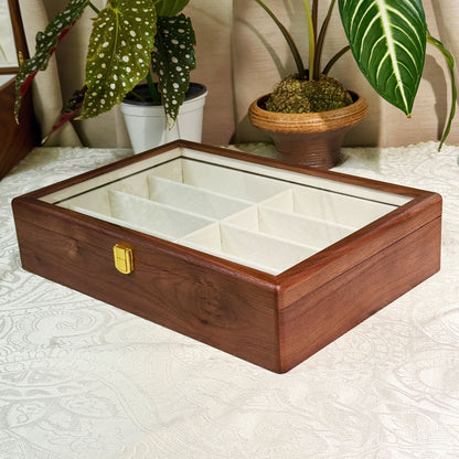 Caleb Solid Wood Glasses Organizer