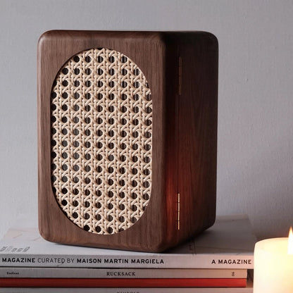 Artora walnut jewelry box with elegant ornamental front