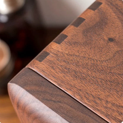 Creative Suitcase Solid Wood Jewelry Box displaying necklaces