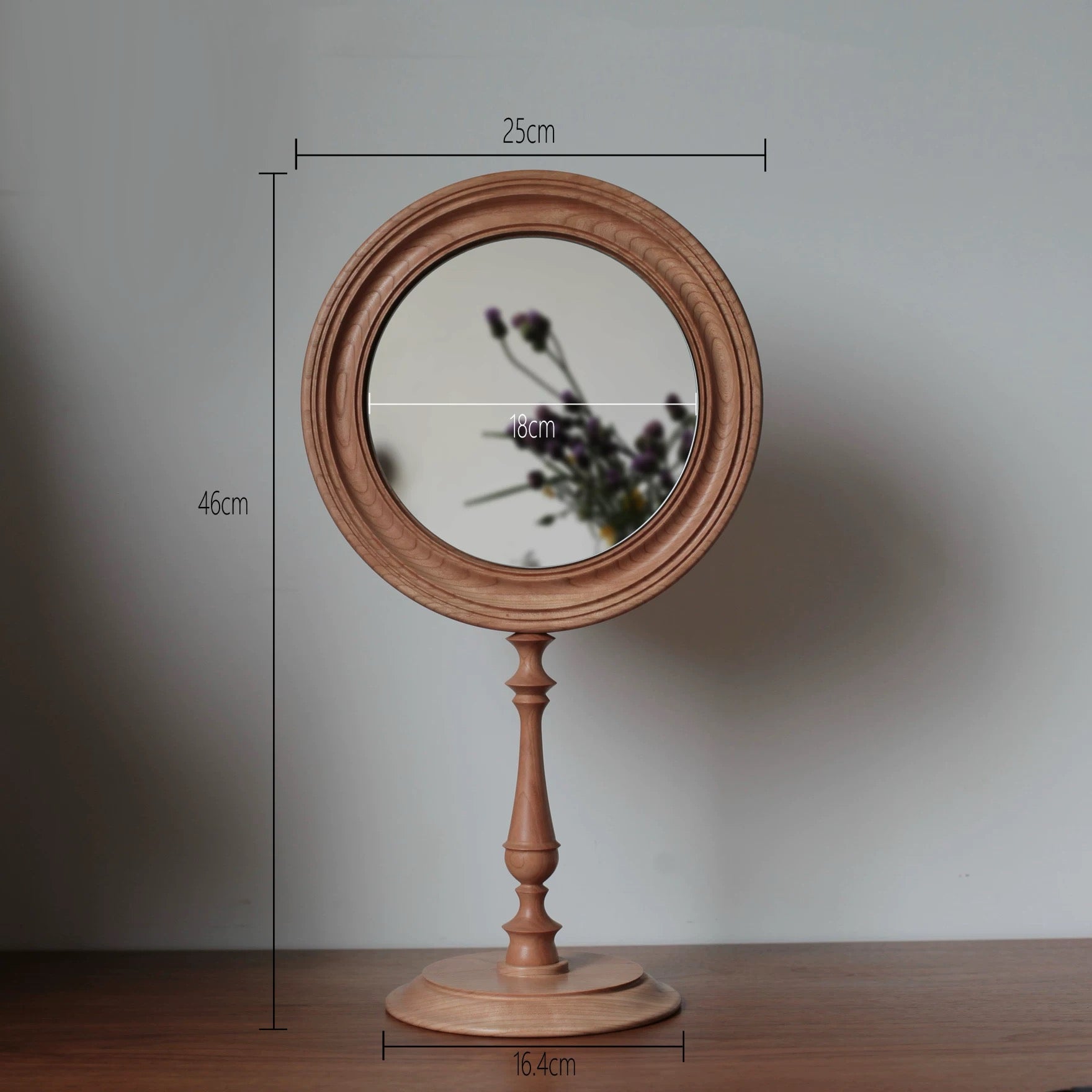 Elegant French Wooden Mirror for Home Decor