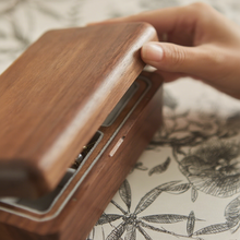 Helly Double-Layer Walnut Jewelry Box