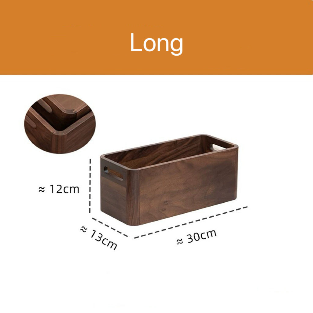 Woodfort Make-up-Organizer aus massivem Walnussholz