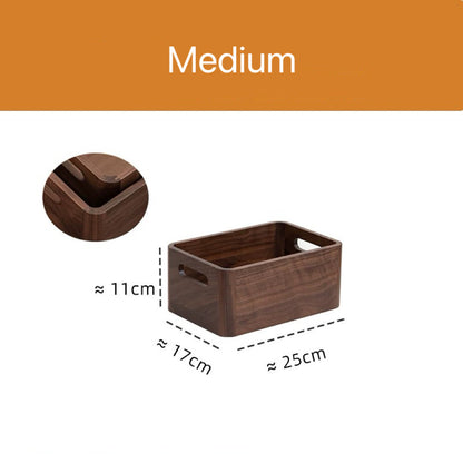 Woodfort Make-up-Organizer aus massivem Walnussholz