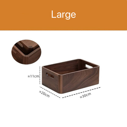 Woodfort Make-up-Organizer aus massivem Walnussholz