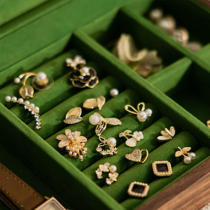 Ellen Solid Walnut Jewelry Box