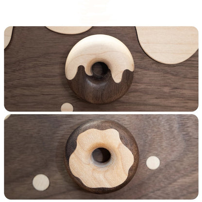 Armoires de rangement à deux tiroirs en bois massif Caddy