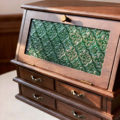 Armoire à bijoux en bois massif pour boudoir
