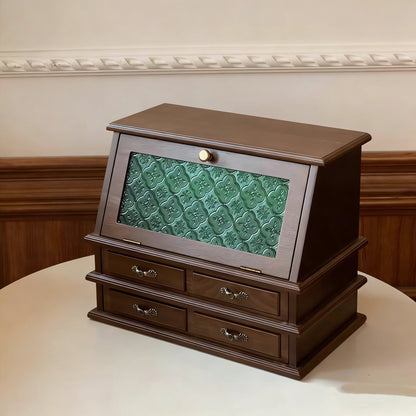 Armoire à bijoux en bois massif pour boudoir