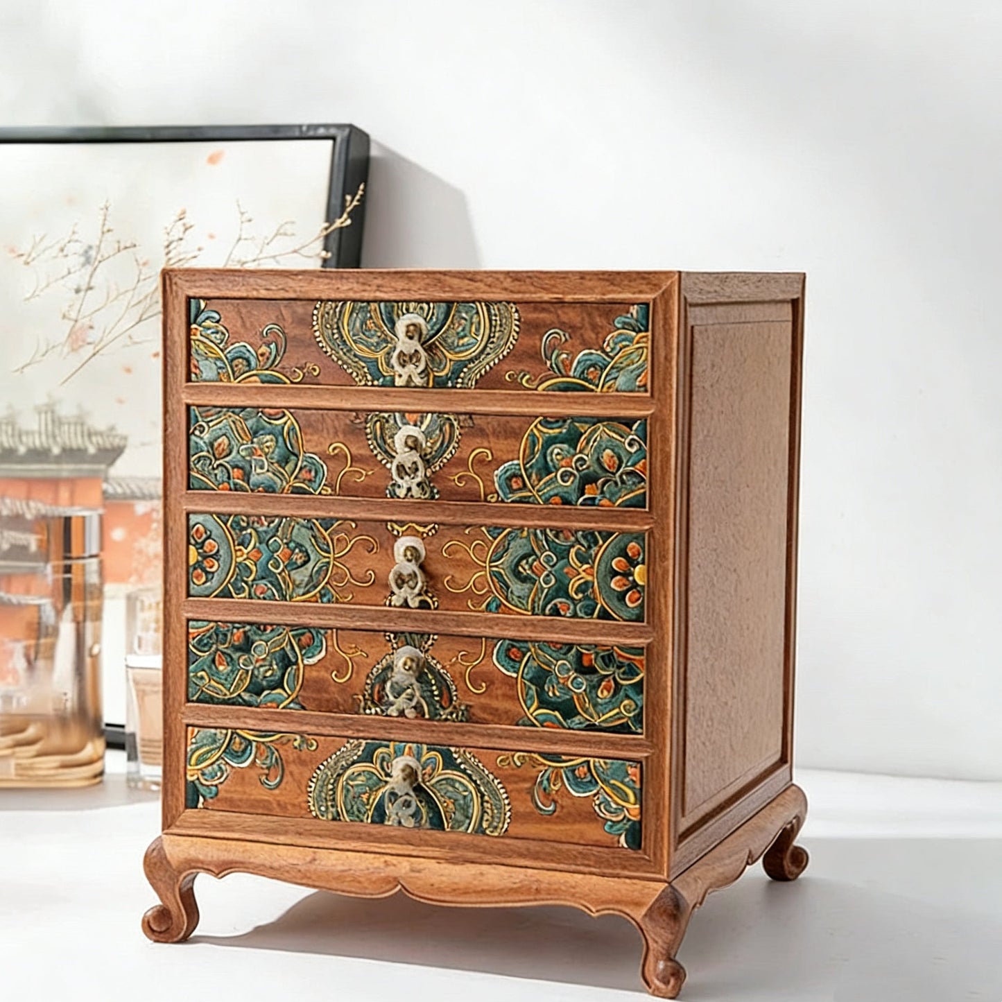 Orna Luxus-Schmuckaufbewahrungsschrank aus Palisanderholz