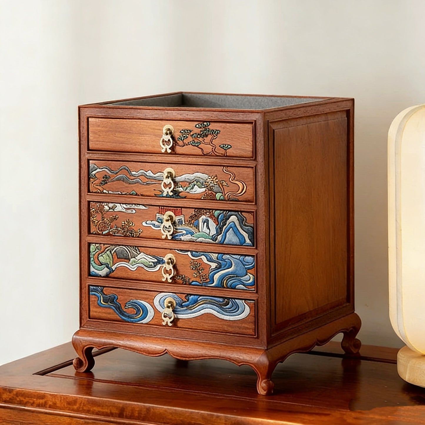 Orna Luxus-Schmuckaufbewahrungsschrank aus Palisanderholz