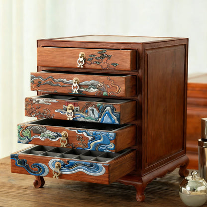 Orna Luxus-Schmuckaufbewahrungsschrank aus Palisanderholz