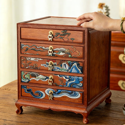 Orna Luxus-Schmuckaufbewahrungsschrank aus Palisanderholz