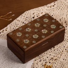 Camille Solid Walnut Jewelry Box
