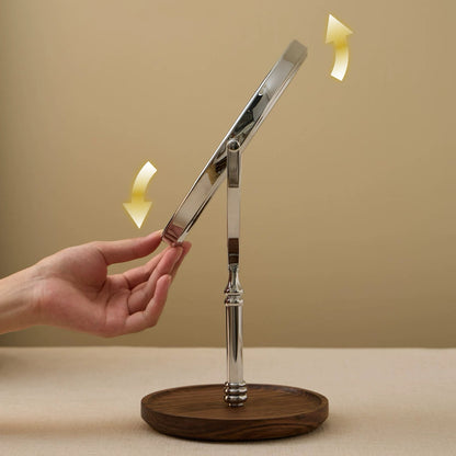 Miroir de maquillage de table en bois style rétro Élégance