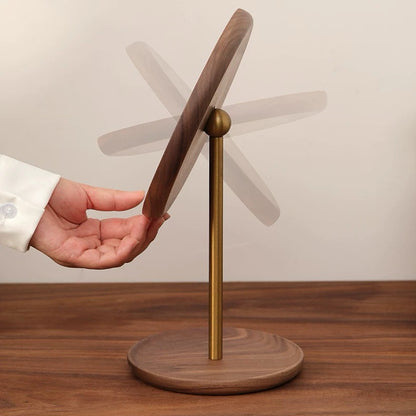 Miroir de maquillage de table en bois style rétro Élégance