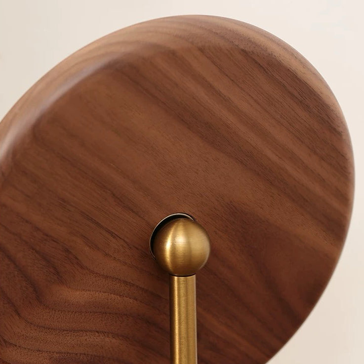 Miroir de maquillage de table en bois style rétro Élégance