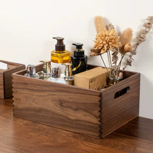 Paula Solid Walnut Makeup Organizer