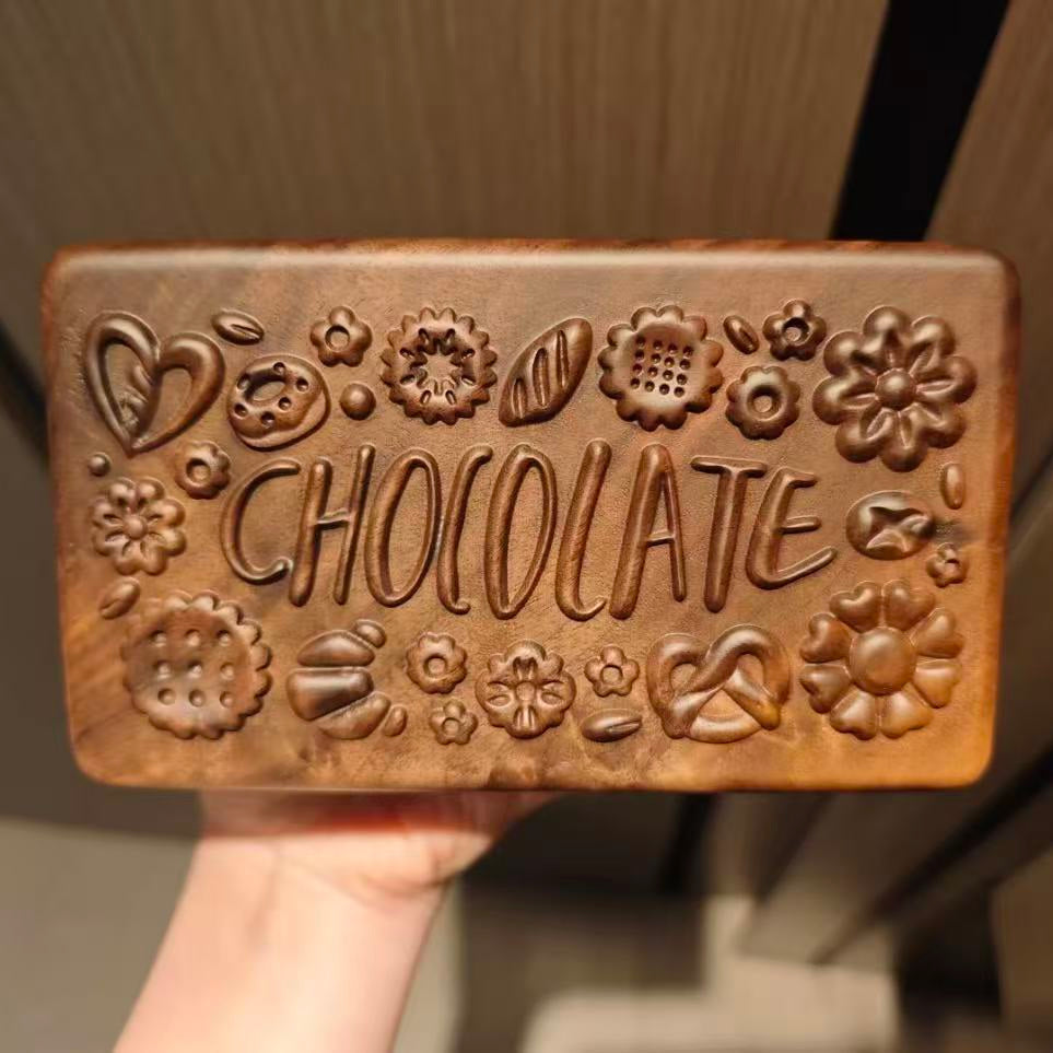 Minimalist Choco Black Walnut Jewelry Box design