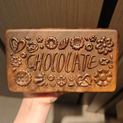 Minimalist Choco Black Walnut Jewelry Box design