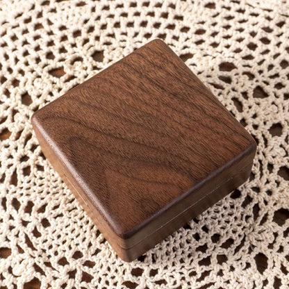 Movo Black Walnut Jewelry Box on wooden table