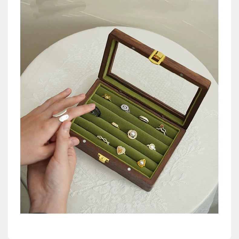 Nora wooden organizer box for small jewelry pieces
