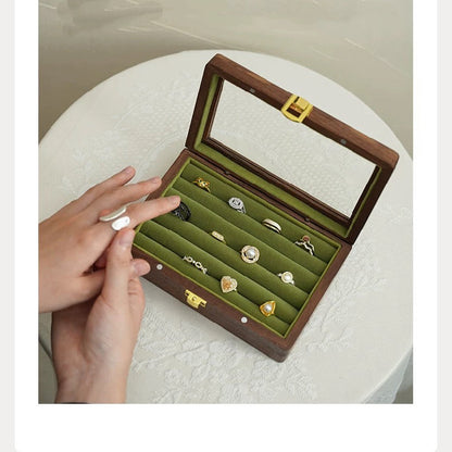 Nora wooden organizer box for small jewelry pieces