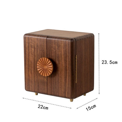 Solaris solid wood jewelry organizer with minimalist aesthetic