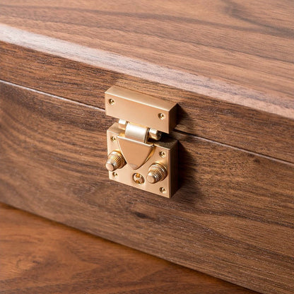 Vera solid walnut watch box with smooth finish