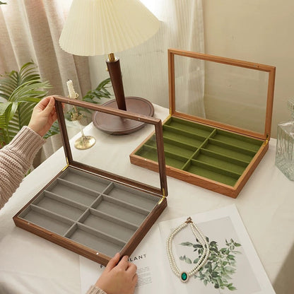 Vireo solid wood holder for organizing sunglasses