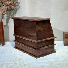 Leah Solid Walnut Jewelry Box