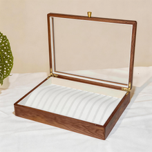 Ruth Solid Wood Necklace Jewelry Box With Glass Lid