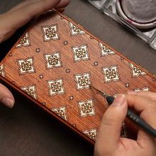 Luvie Retro Walnut & Rosewood Jewelry Box