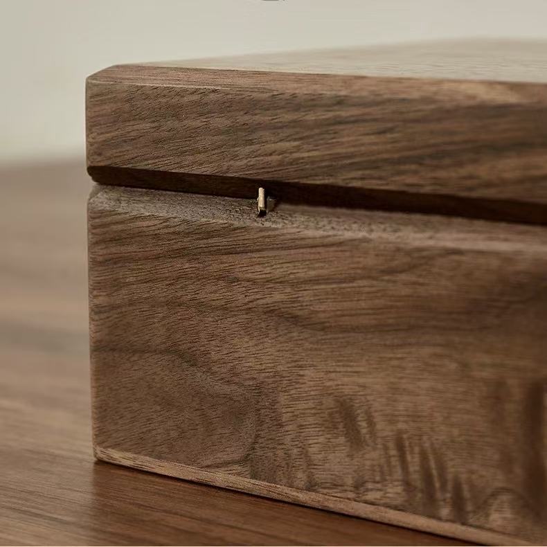 Lillian Solid Walnut Jewelry Box