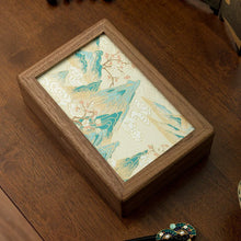 Louise Embroidered Walnut Jewelry Box