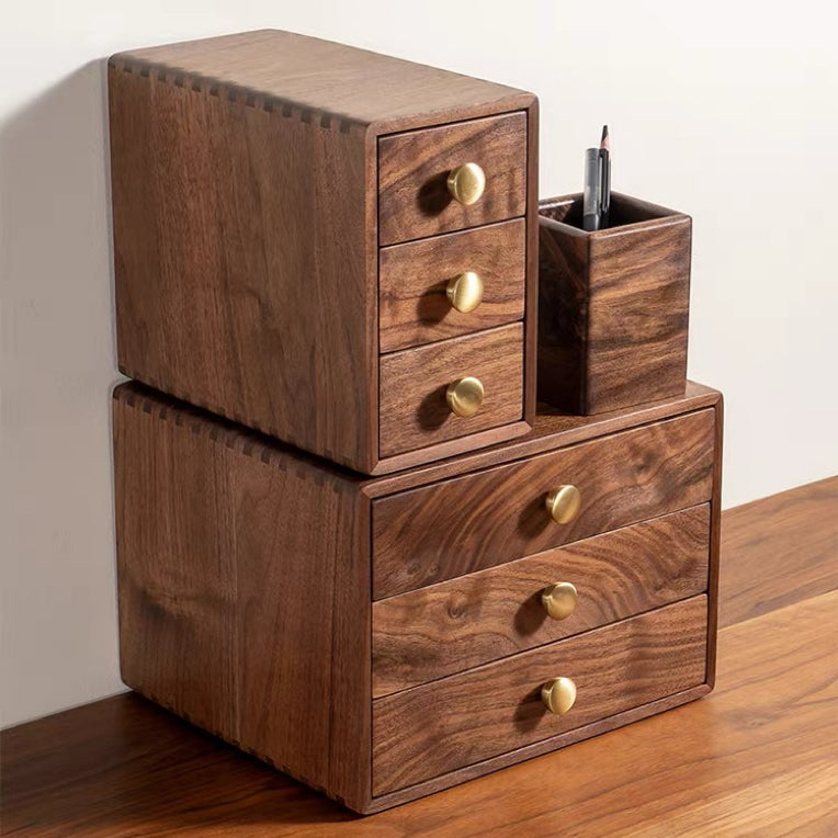 Lila Wooden Organizer with Three Drawers