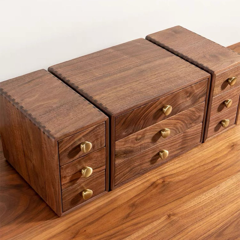 Lila Wooden Organizer with Three Drawers