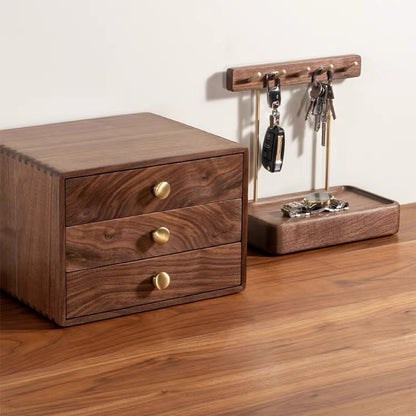 Lila Wooden Organizer with Three Drawers