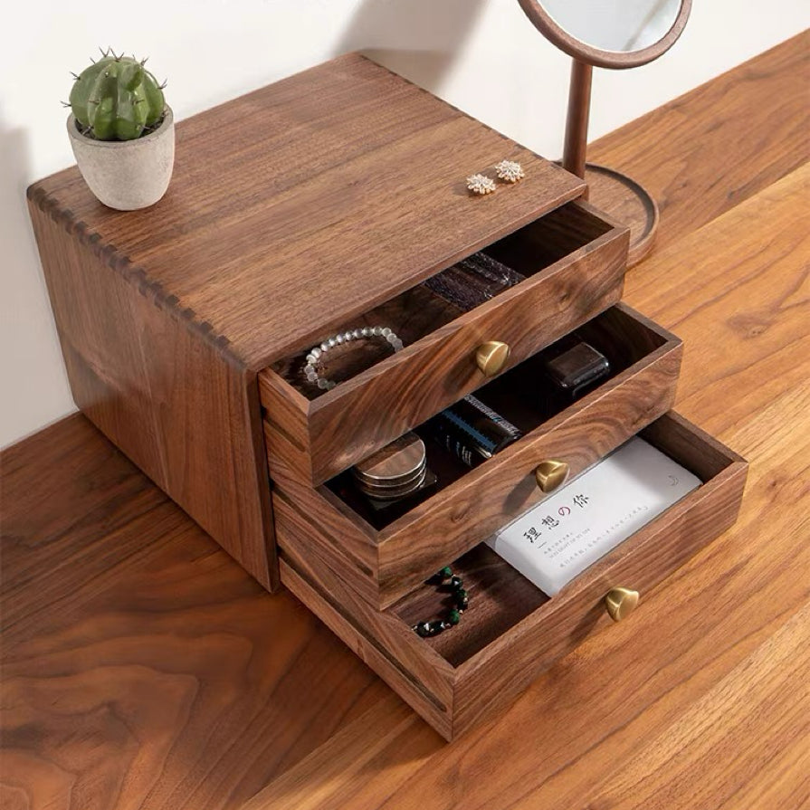 Lila Wooden Organizer with Three Drawers