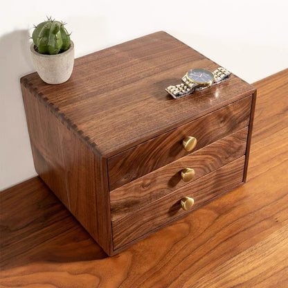 Lila Wooden Organizer with Three Drawers
