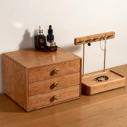 Lila Wooden Organizer with Three Drawers