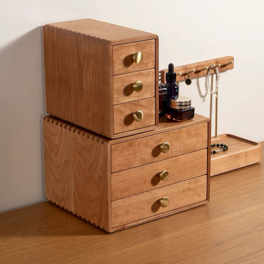 Lila Wooden Organizer with Three Drawers