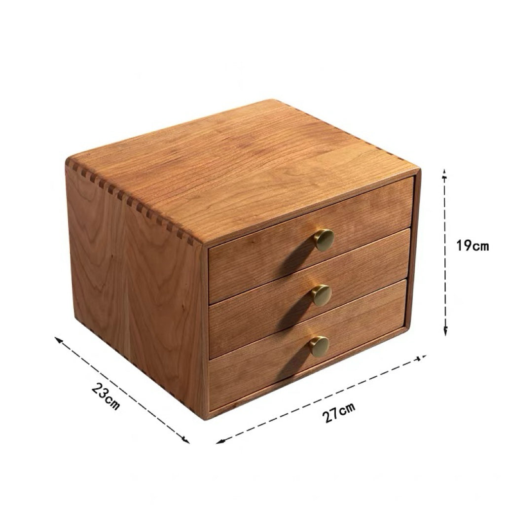 Lila Wooden Organizer with Three Drawers