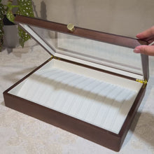 Ruth Solid Wood Necklace Jewelry Box With Glass Lid