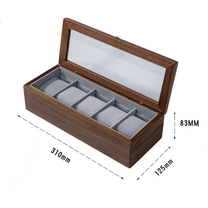 walnut wood watch holder