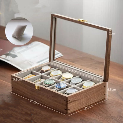 Samuel Solid Walnut Watch Box
