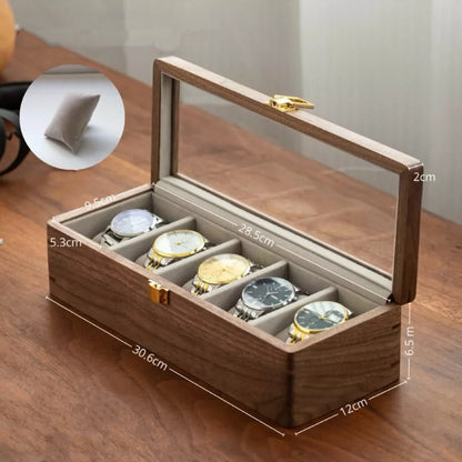 Samuel Solid Walnut Watch Box